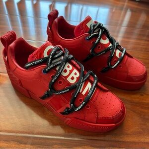 Portofino sneakers in calfskin and patent leather